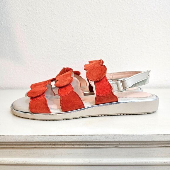 BeautiFeel Womens Sz US 10 41 Cleo Coral Strappy Leather Sandal Comfort Shoe - Picture 3 of 11